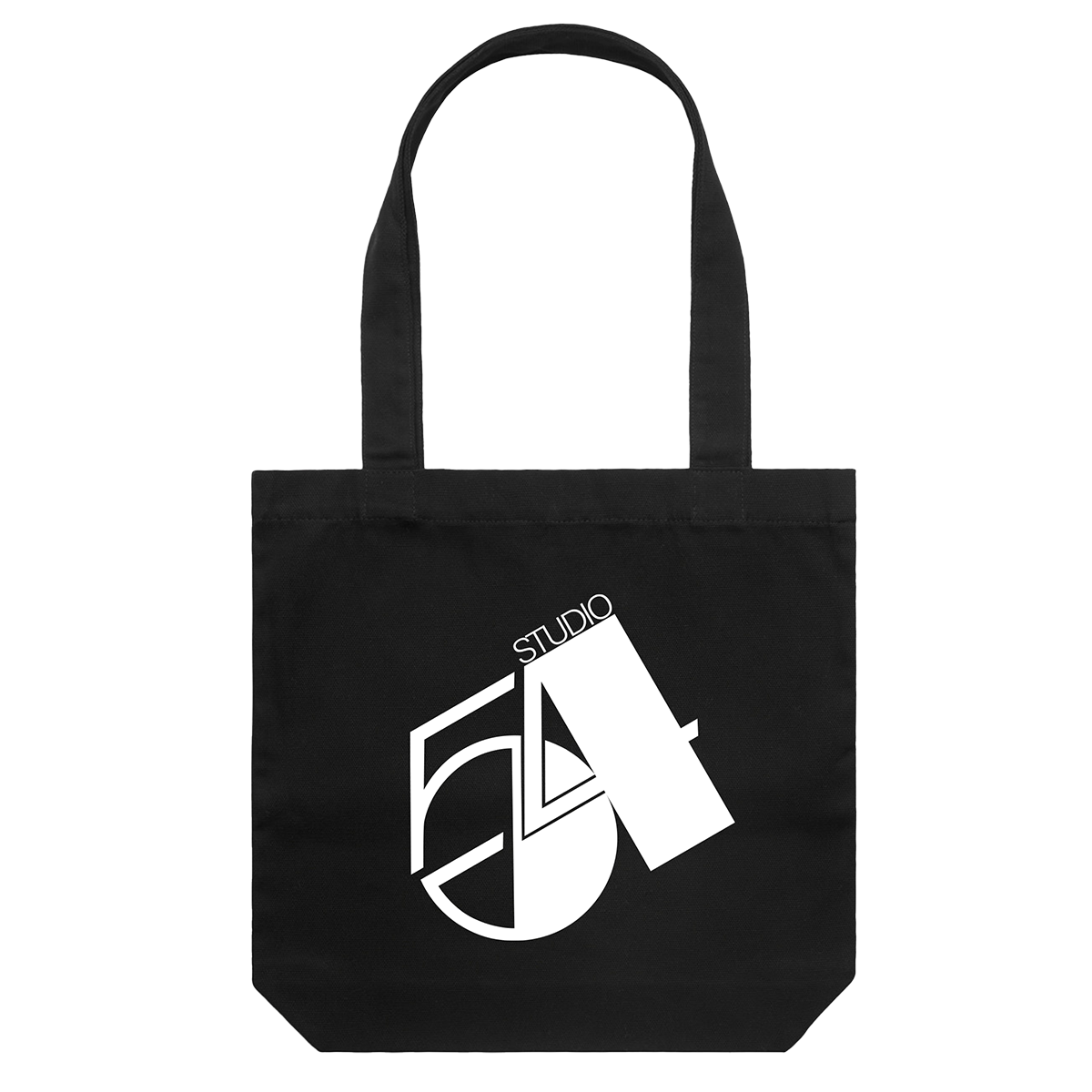Studio 54 Slant Logo Black Tote Bag