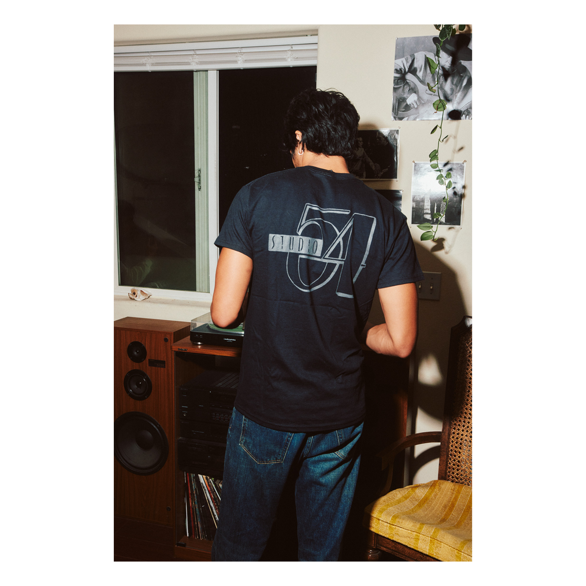Studio 54 Pocket Logo Tshirt - Black