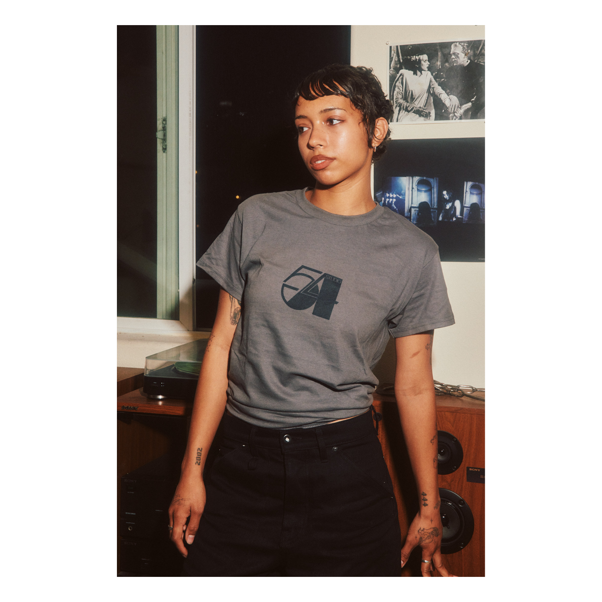 Studio 54 Logo Tshirt - Charcoal