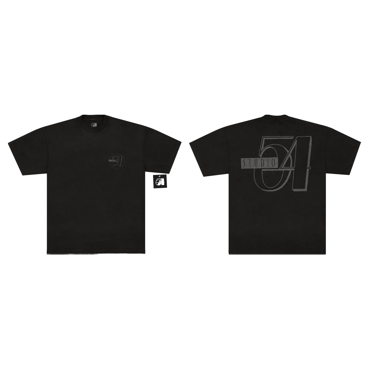 Studio 54 Pocket Logo Tshirt - Black